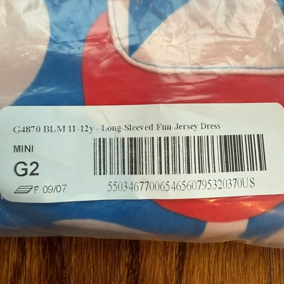 NEW Long-Sleeved Fun Jersey Dress 11-12 Years - Picture 7 of 10